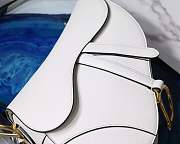 Dior Saddle Bag Original Leather White - 6