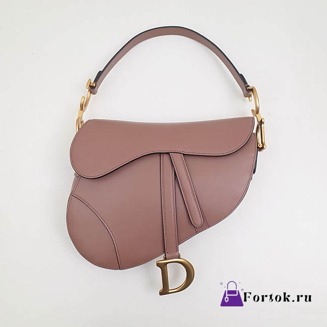 Dior Saddle Bag Original Leather Pink M0446 26cm - 1