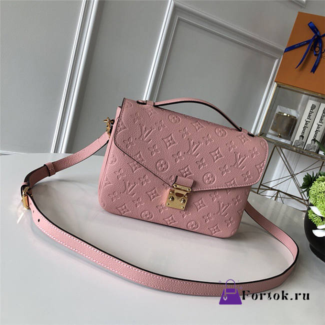 Fortok Louis Vuitton Pochette Metis Bag Pink 25cm - 1