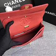 Chanel Snakeskin Tote Bag Red 25cm - 6