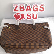 LOUIS VUITTON NEVERFULL MM Rose Ballerine 32cm  - 4