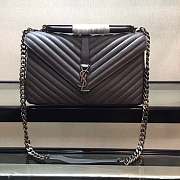 YSL MONOGRAM College Gray Silver 5105 32cm - 2