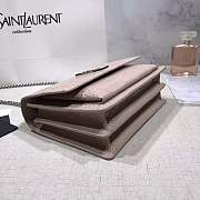 YSL SUNSET Embossed Crocodile Shiny Pink 22cm - 5