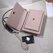 YSL SUNSET Embossed Crocodile Shiny Pink 22cm - 2