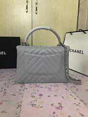 Chanel New Bright Handbag Gray Silver Hardware 25cm  - 5
