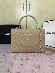 Chanel New Bright Handbag Beige Gold Hardware 25cm  - 3