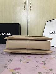 Chanel New Bright Handbag Beige Gold Hardware 25cm  - 4