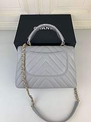 Chanel New Bright Handbag Gray Gold Hardware 25cm - 3