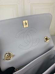 Chanel New Bright Handbag Gray Gold Hardware 25cm - 6