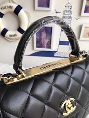 Chanel Shoulder Black Gold/Silver Hardware Bag 111106A 25cm - 2