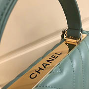 Chanel New Bright Handbag Blue Gold/Silver Hardware 25cm - 4