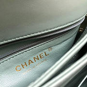 Chanel New Bright Handbag Blue Gold/Silver Hardware 25cm - 6