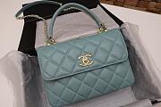 Chanel Shoulder Blue Gold Hardware Bag 25cm - 1