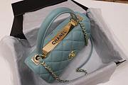 Chanel Shoulder Blue Gold Hardware Bag 25cm - 3