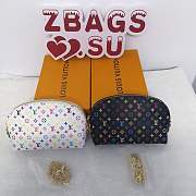 LOUIS VUITTON White/Black Damier Canvas Cosmetic Bag - 1