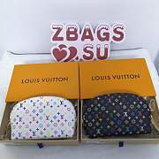 LOUIS VUITTON White/Black Damier Canvas Cosmetic Bag - 4