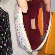 LOUIS VUITTON White/Black Damier Canvas Cosmetic Bag - 5