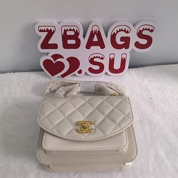 Chanel Bag Organ Bag Small Square Bag White 