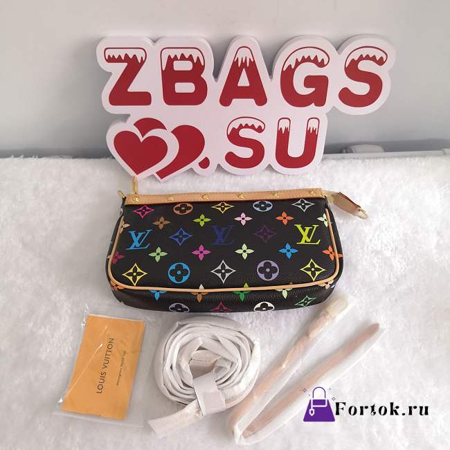 LOUIS VUITTON Multicolor Pochette Accessories Black - 1