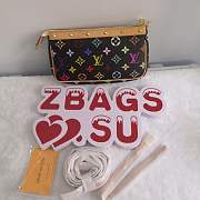LOUIS VUITTON Multicolor Pochette Accessories Black - 5