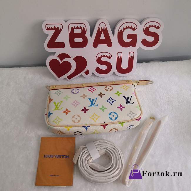 LOUIS VUITTON Multicolor Pochette Accessories White - 1