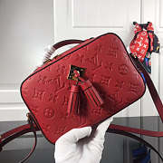 LOUIS VUITTON Saintonge Monogram Empreinte Leather Scarlet M44606 - 1