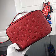 LOUIS VUITTON Saintonge Monogram Empreinte Leather Scarlet M44606 - 3