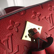 LOUIS VUITTON Saintonge Monogram Empreinte Leather Scarlet M44606 - 5