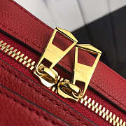 LOUIS VUITTON Saintonge Monogram Empreinte Leather Scarlet M44606 - 6