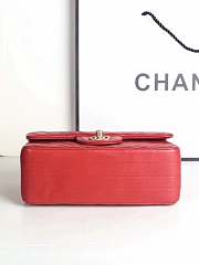 Chanel Classic Handbag Red 20cm - 4