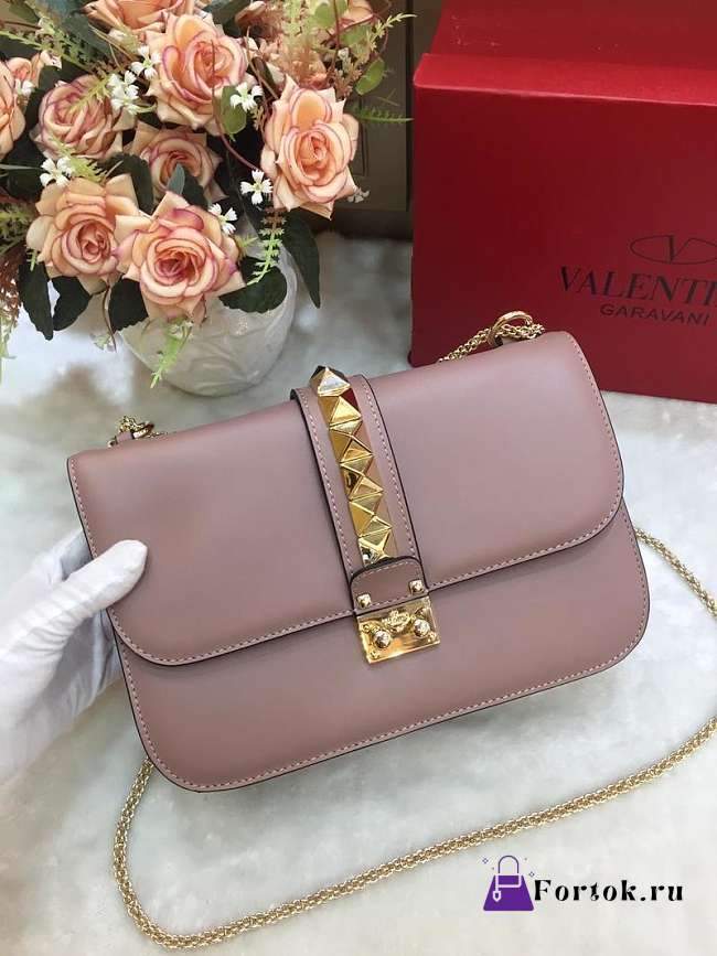 Valentino CHAIN CROSS BODY BAG Pink - 1
