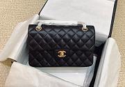 Chanel Lambskin Leather Flap Bag black gold 23CM - 6