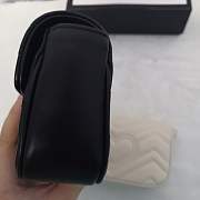 Gucci GG Marmont Matelassé Mini Bag White/Black 16.5cm - 6