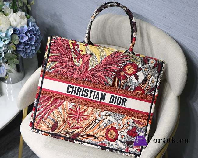Dior Colored Jacquard Canvas Handbag 04 - 1