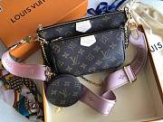 LOUIS VUITTON Multi Pochette Accessories Light Pink M44840  - 1