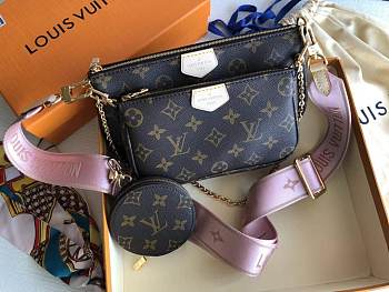 LOUIS VUITTON Multi Pochette Accessories Light Pink M44840 