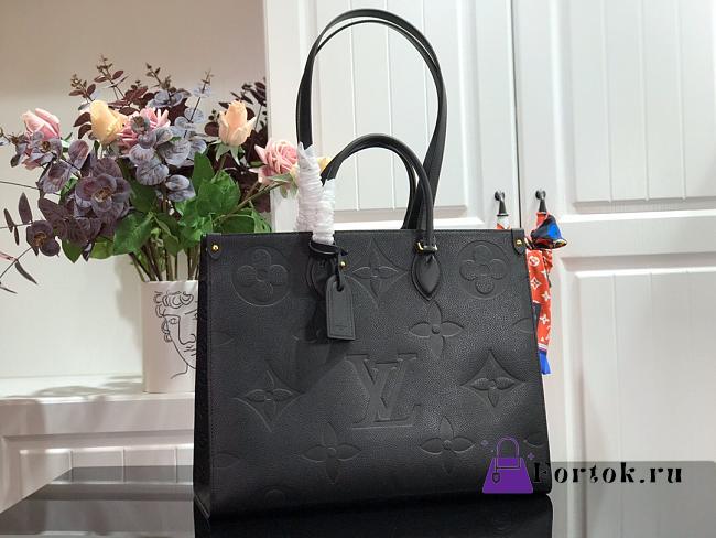 Louis Vuitton ONTHEGO Monogram Tote Black M44925 41cm - 1