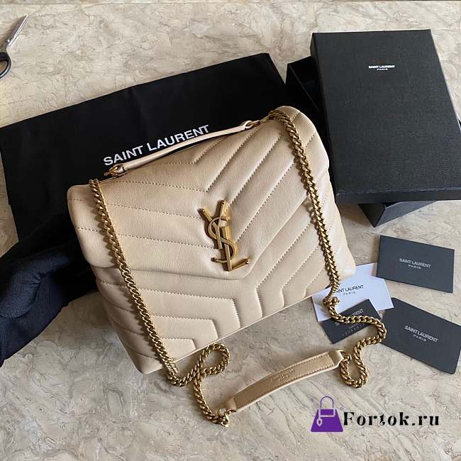 YSL LOULOU Small Beige 494699 25cm - 1