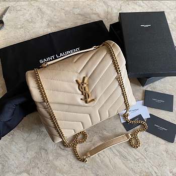 YSL LOULOU Small Beige 494699 25cm