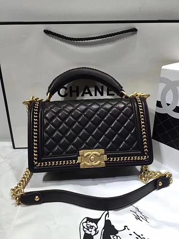 Chanel Leboy Bag Black 25cm