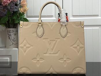 LOUIS VUITTON ONTHEGO Monogram Beige M44925X 34cm