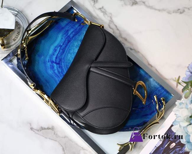 Dior Saddle Bag Original Leather Black - 1