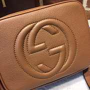 Gucci Soho Disco Leather Bag Z2389 Light Brown 21cm - 5