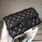 Chanel Caviar Lambskin Leather Flap Bag black 20cm - 1
