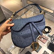 Dior Saddle Bag Original New Blue - 5