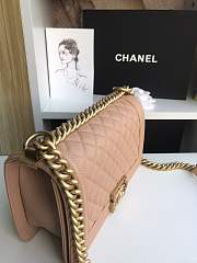 Chanel Quilted Caviar Medium Boy Brown 67086  25cm - 6