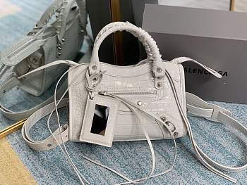 Balenciaga Crocodile skin Bags Beige 24cm