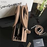 YSL Classic Sac-De-Jour Baby in Embossed Crocodile Shiny Black 421863 26cm - 5