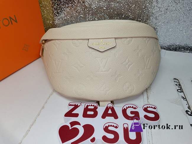 Louis Vuitton MONOGRAM EMPREINTE BUMBAG White M44812 - 1