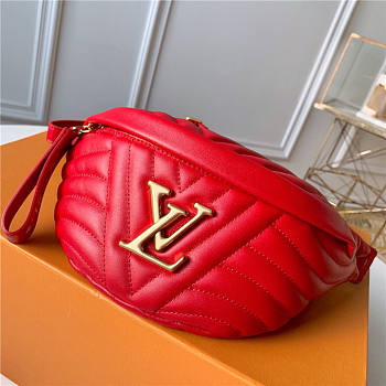 lv louis vuitton new wave bumbag m53750 Red